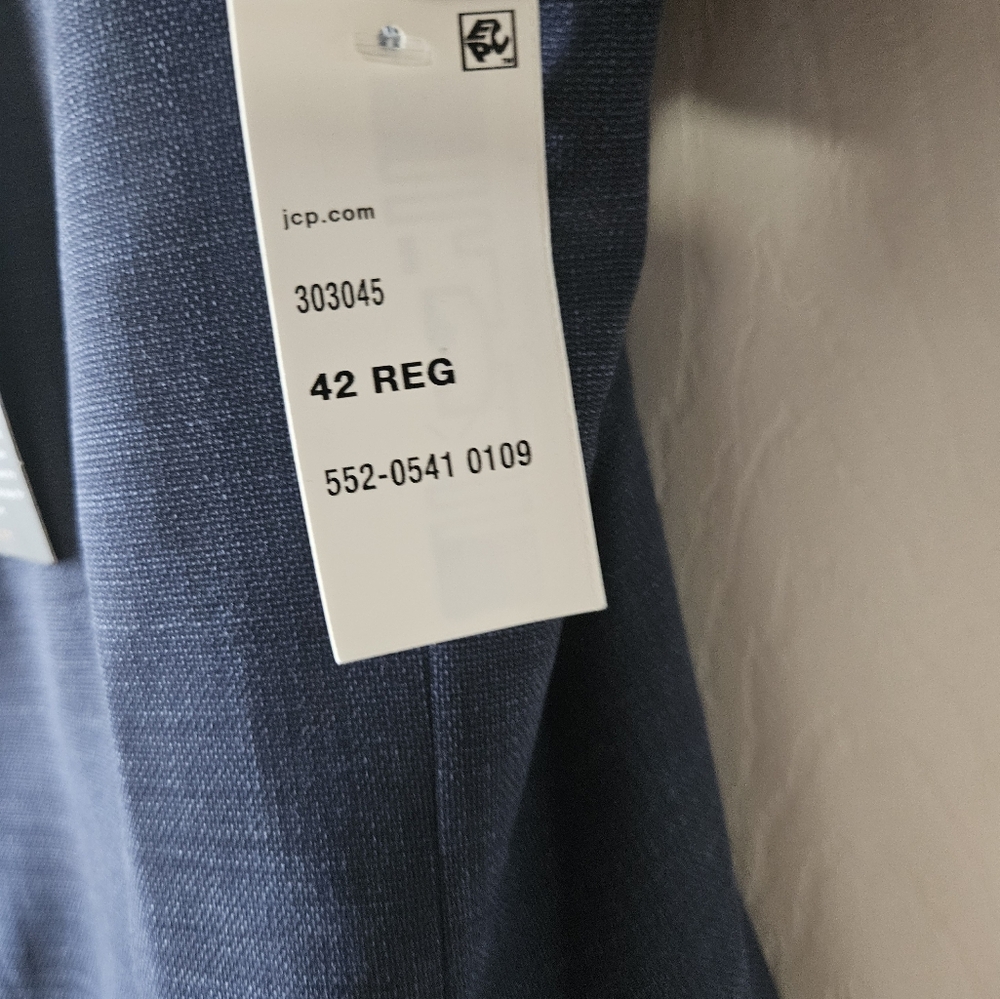 Stafford Signature Coolmax Birdseye Mens Stretch Fabric Classic Fit Suit Jacket - Picture 5 of 8